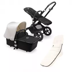 Cochecito Duo Bugaboo Cameleon 3 Plus chasis negro con saco