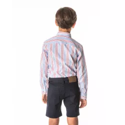 Camisa Spagnolo cuello boton rústico 4410