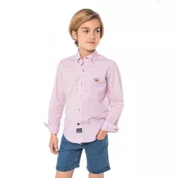 Camisa Spagnolo cuello boton rústico 4410