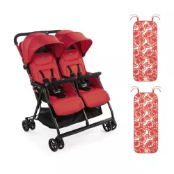 PACK Silla Paseo Gemelar Chicco Ohlala Twin con 2 colchonetas