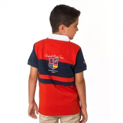 Polo Spagnolo rugby mangas contraste 4362
