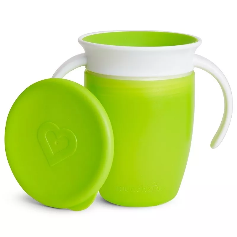 Caneca anti-gotejamento Miracle 360° Munchkin com pegas e tampa 200ml