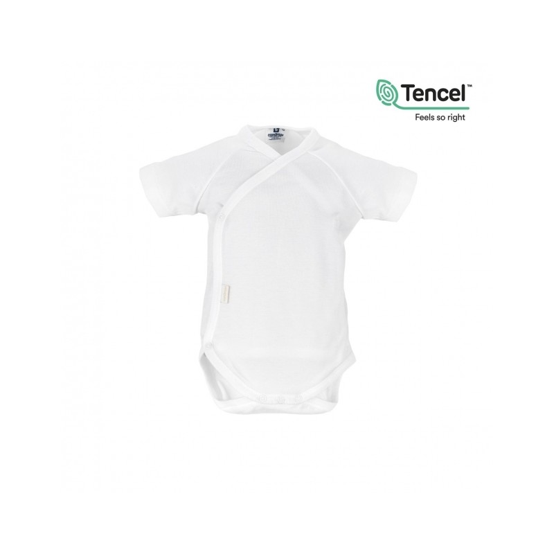 BODY CAMBRASS RECIEN NACIDO M.CORTA TENCEL BLANCO