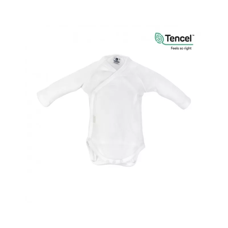 Body Recien Nacido M.Larga Tencel Blanco