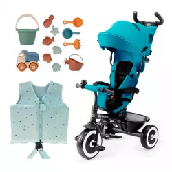 PACK VERANO Triciclo Kinderkraft ASTON, chaleco y juguetes
