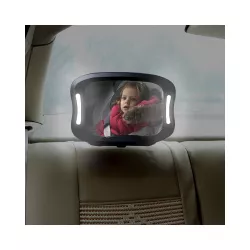 Espejo de seguridad con angulo ajustable 180º a contramarcha con luz led