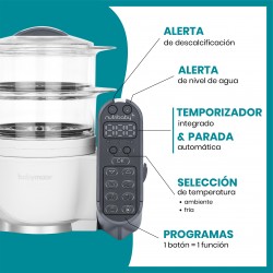 Processador de alimentos Babymoov Misturador e vaporizador Nutribaby (+) com acessórios