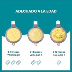 Robot de cocina Babymoov Nutribaby (+) batidora y vaporera con accesorios