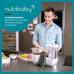 Processador de alimentos Babymoov Misturador e vaporizador Nutribaby (+) com acessórios