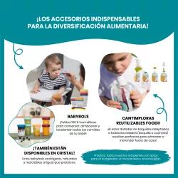 Processador de alimentos Babymoov Misturador e vaporizador Nutribaby (+) com acessórios