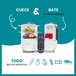 Processador de alimentos Babymoov Misturador e vaporizador Nutribaby (+) com acessórios