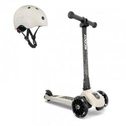Patinete Scoot and Ride HIGHWAYKICK 3 LED con casco reflectante