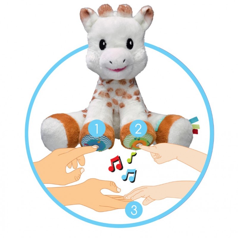 Peluche interactivo musical Touch and Play Sophie la Girafe