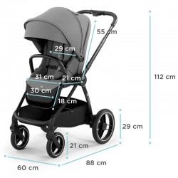 Pacote de oferta Duo « Kinderkraft » NEA 2 em 1 com banheira e mini-berço