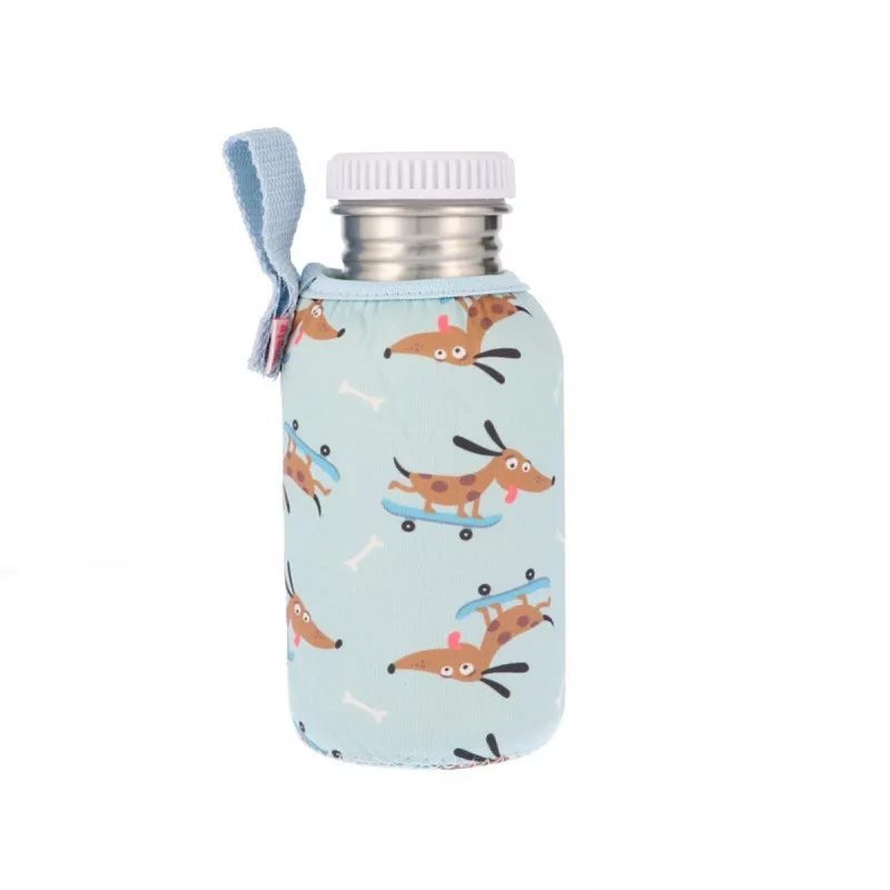 Botella Tutete Acero con Funda Skater Dog Personalizable 500ml