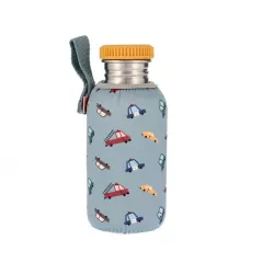 Botella Tutete Acero con Funda Vintage Cars Personalizable 500ml