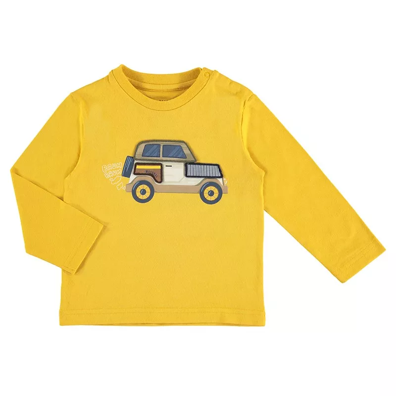 T-shirt Mayoral manga comprida carro de brincar
