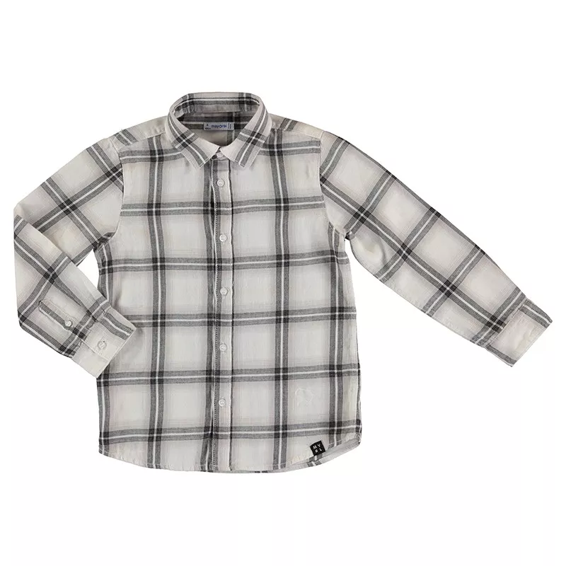 Camisa Mayoral manga larga cuadros