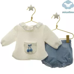Conjunto Micolino com blusa e cuecas Irina