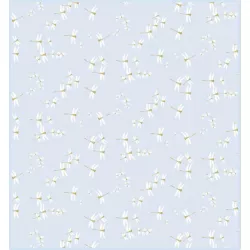 Funda Silla Universal Dydados Estampado Punto Libélulas Azul