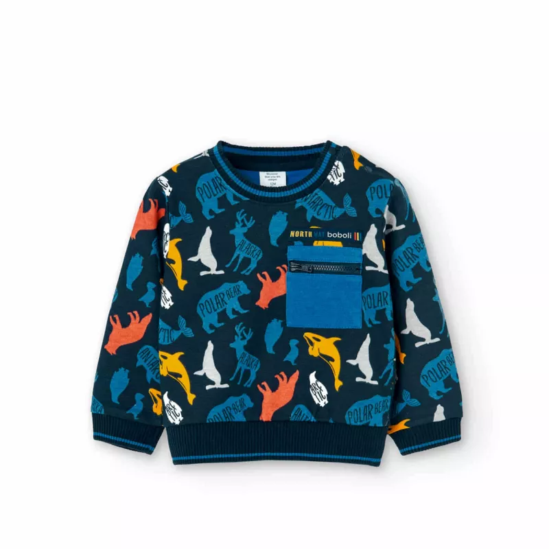 Sweatshirt Boboli animais de peluche