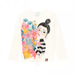 T-shirt Boboli tricotada Flores