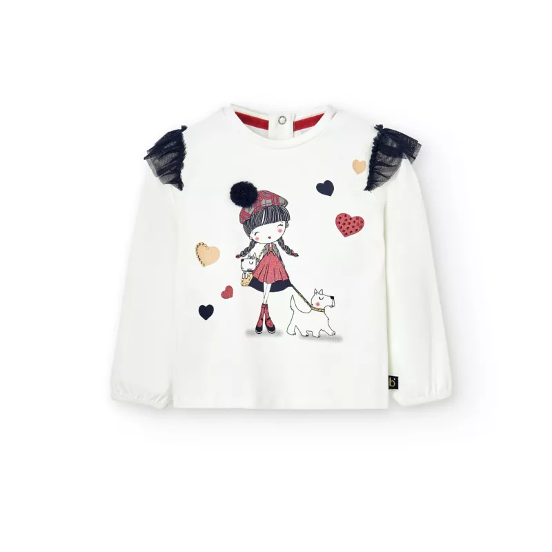 T-shirt Boboli T-shirt de malha escocesa