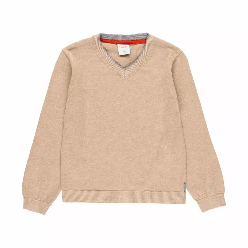 Pulôver Boboli tricotado com cotoveleiras