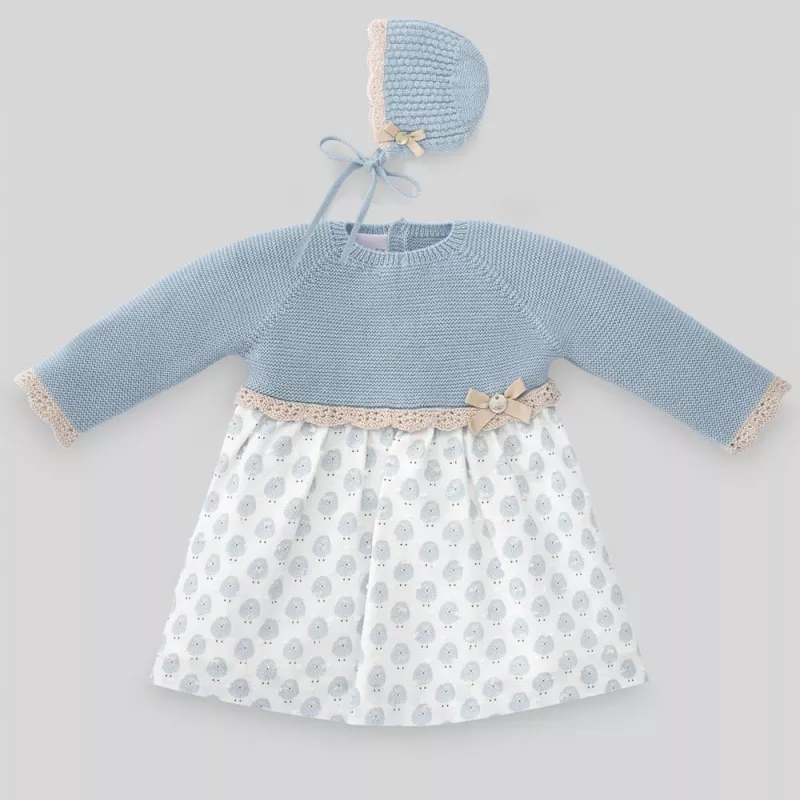 Vestido e touca Paz Rodriguez Soño