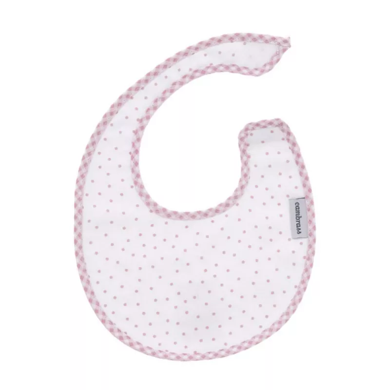 Babero Redondo Cambras con Velcro Vichy10