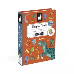 Puzzle Janod MAGNETI'BOOK DINOSAURIOS 40 IMANES
