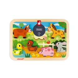 Puzzle Janod Chunky Granja 7 piezas