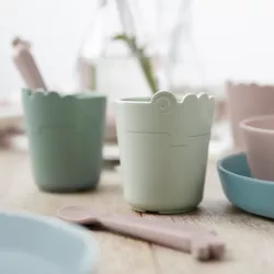 Pack 2 Minitazas Done By Deer Kiddish Croco Green