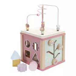 Cubo de actividades Little Dutch Flowers Rosa