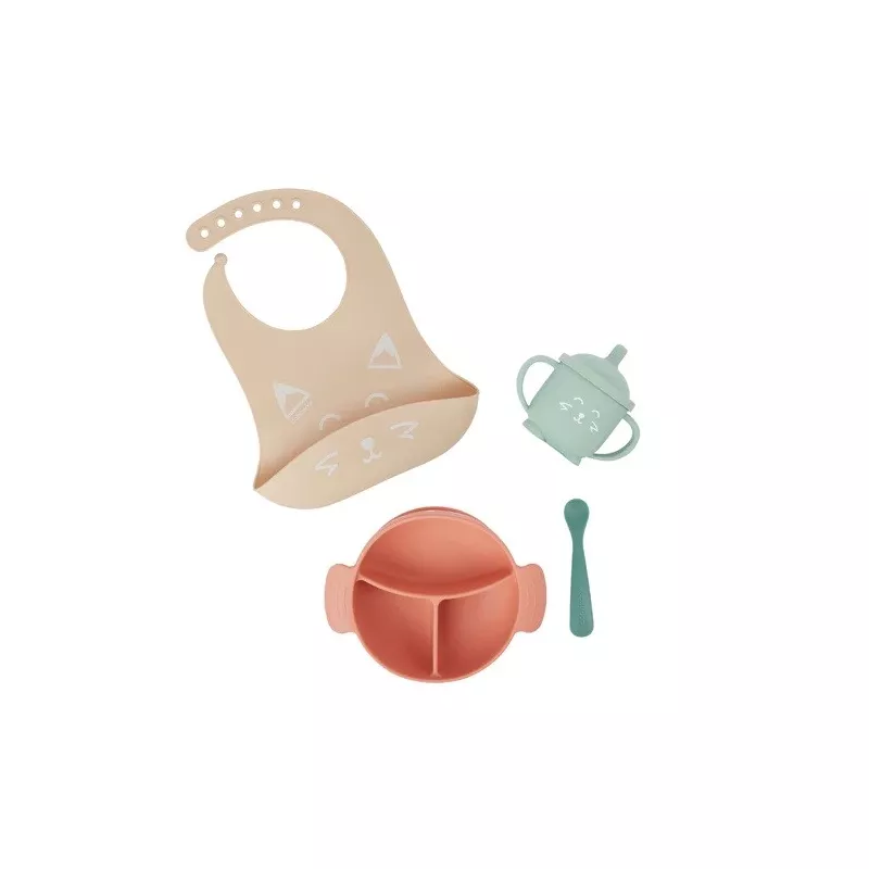 Kit de vajilla de silicona 15-24 meses Babymoov LEARN'ISY