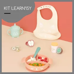 Kit de vajilla de silicona 15-24 meses Babymoov LEARN'ISY