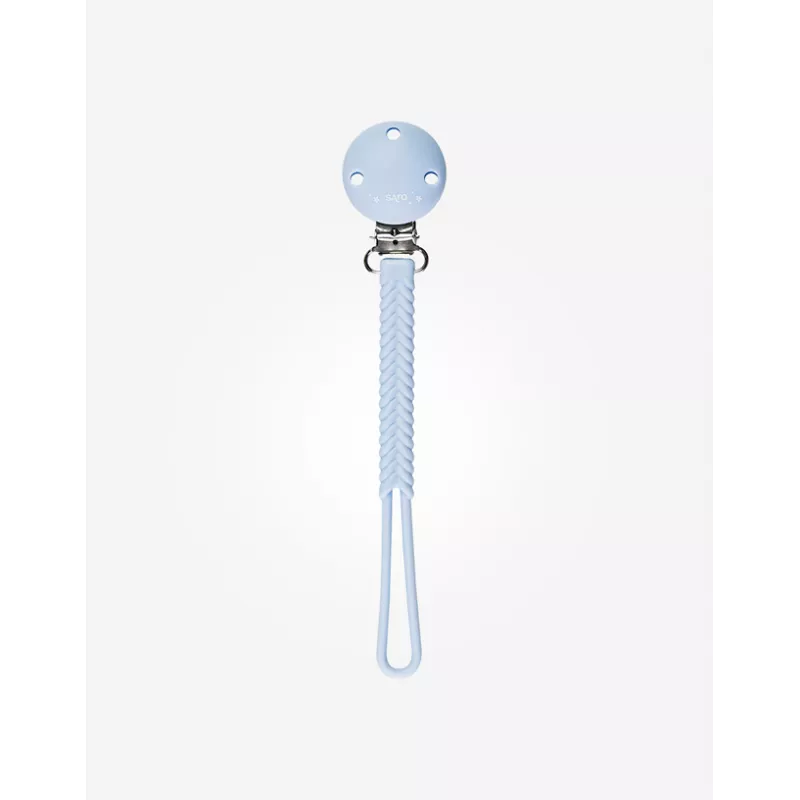 Portachupete Saro trenza de silicona sin BPA antibacteriano