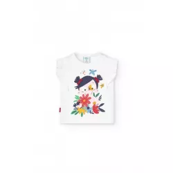T-shirt de malha Boboli manga curta