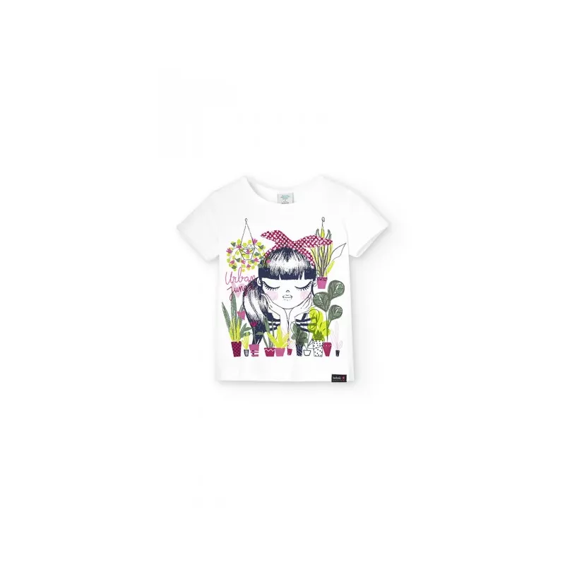 T-shirt Boboli malha canelada