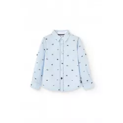Camisa Boboli estampa de popelina