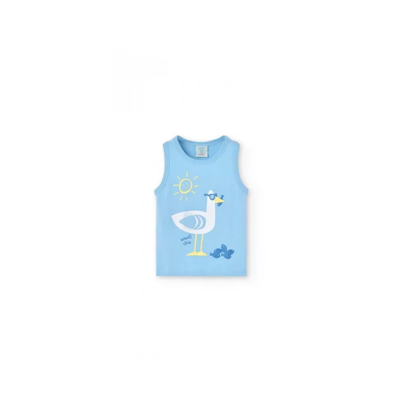 T-shirt Boboli alças de malha