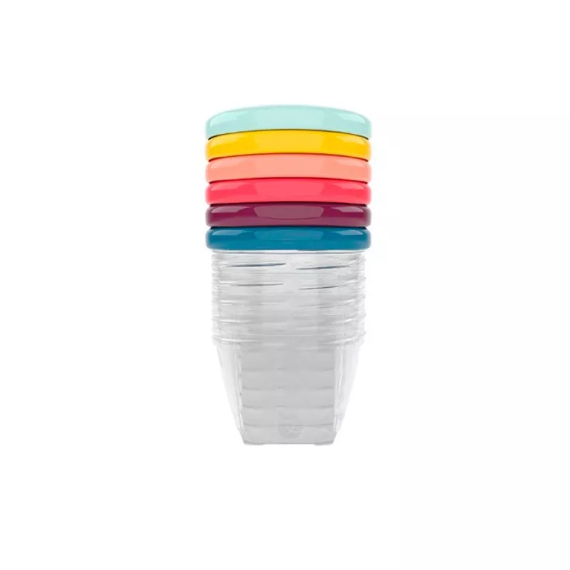 Conjunto de 6 frascos Babymoov Babybols 180 ml transparente