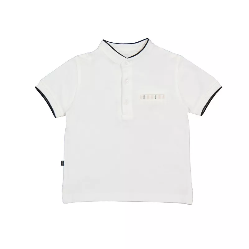 Camisa pólo Mayoral gola de manga curta mao