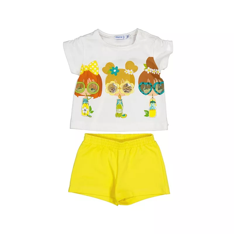 Conjunto Mayoral short apliques