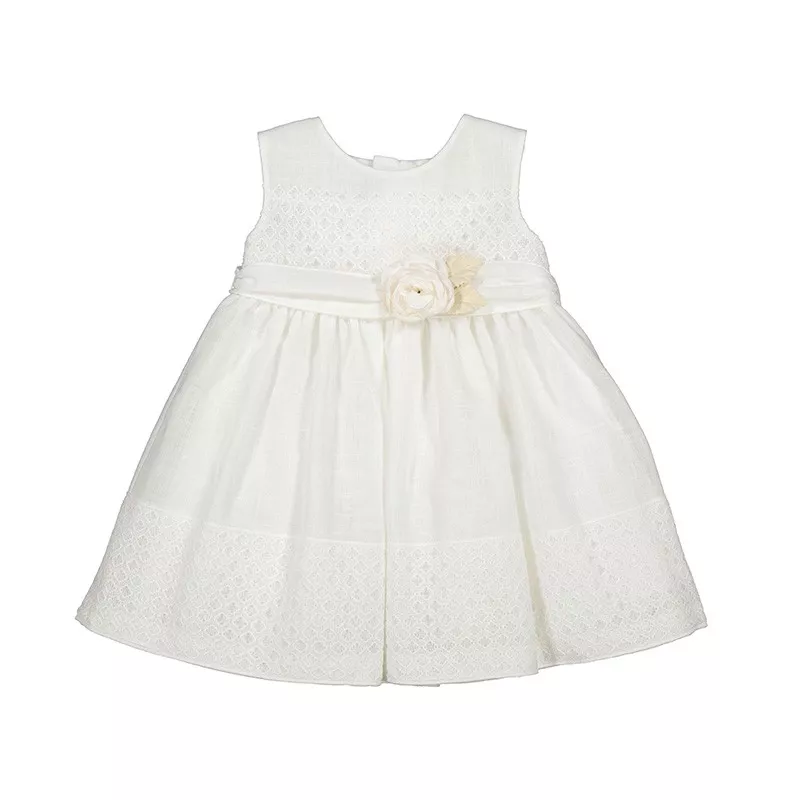 Vestido Mayoral guipura combinada