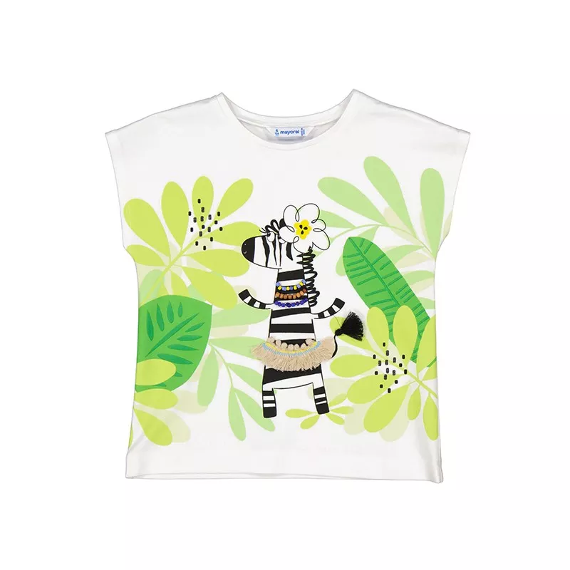 Camiseta Mayoral manga corta cebra