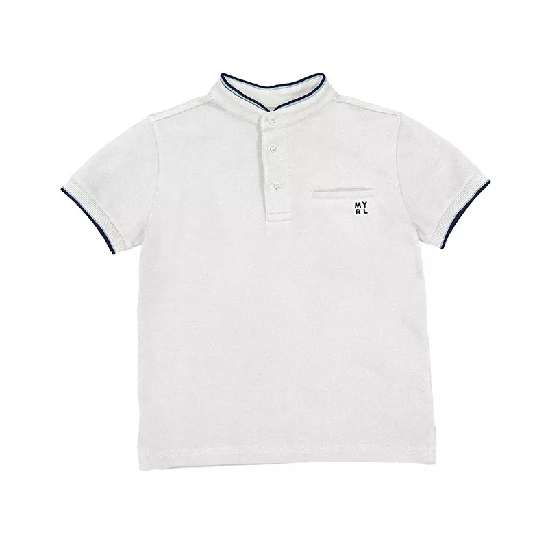 Camisa pólo Mayoral gola de manga curta mao