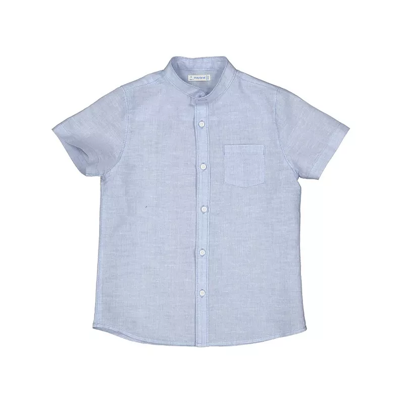 Camisa Mayoral manga corta cuello mao lino