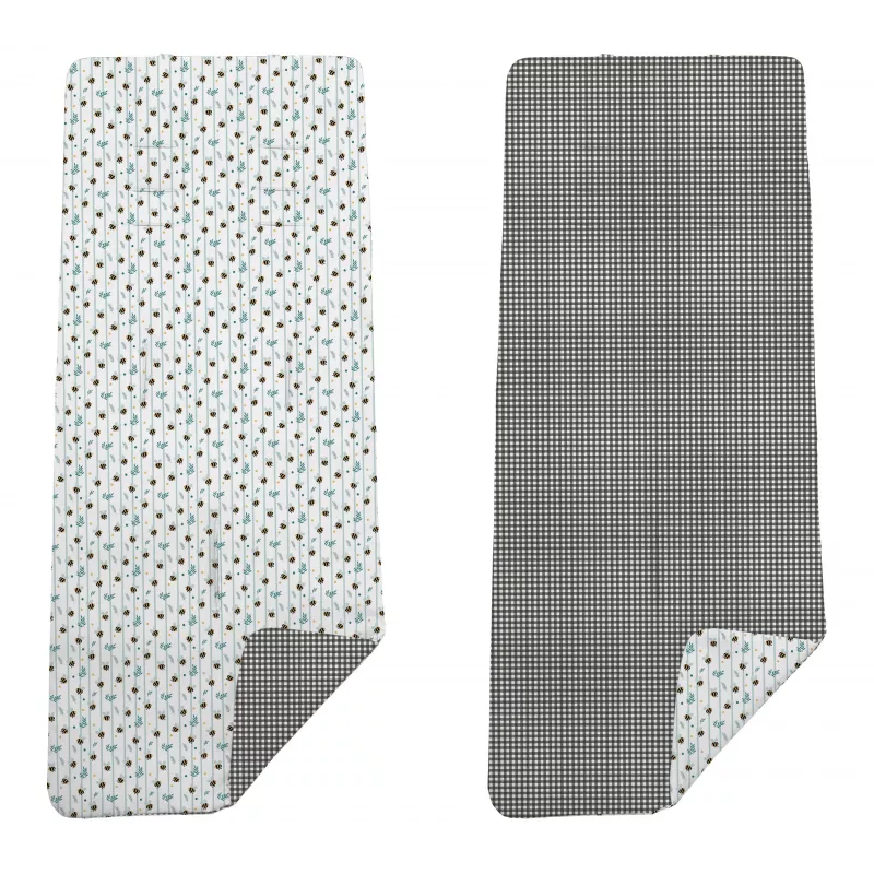 Colchoneta Reversible Dydados Abejas Vichy