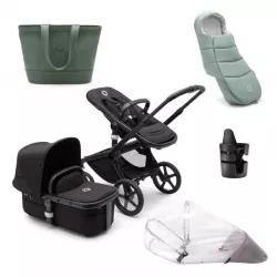 PACK INVIERNO Cochecito DUO Bugaboo Fox 5 Negro Negro Medianoche